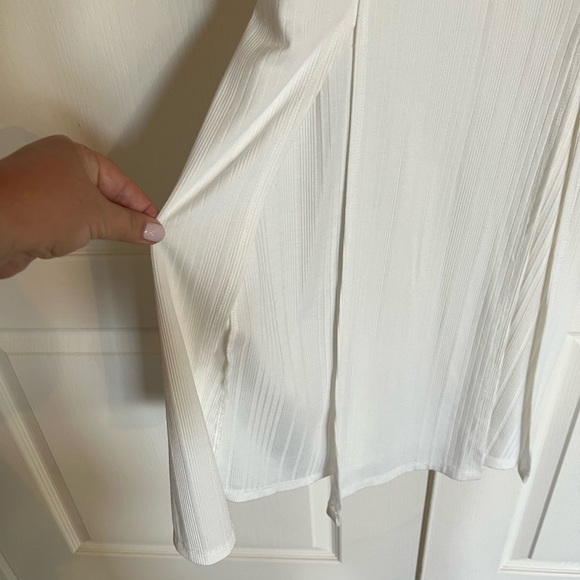 TopShop belted ribbed knit tank midi‎ dress with double slits size 4 - Picture 7 of 14